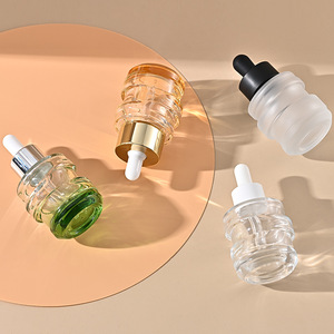 Youbo Spot 30ml Flacon compte-gouttes en verre pour solution concentrée d'essence de soin de la <span class=keywords><strong>peau</strong></span>, motif lune, couleur dégradée, sérigraphié, flacon bronzant - Product Image 3