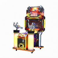 Machine de jeu d'arcade de tir à monnayeur, simulateur de pistolet 2 joueurs avec écran 32 pouces, équipement personnalisé pour centre de jeux intérieur