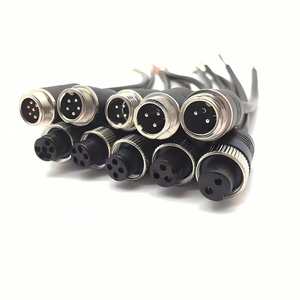 Gx12 Nam Nữ thẳng góc cạnh overmolded kết nối một mã Cáp lá chắn cắm - Product Image 2