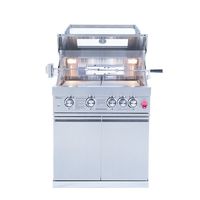 Ensemble d'armoires de cuisine extérieures professionnelles durables avec évier en acier inoxydable et tiroir pour la restauration en plein air et la vente en gros