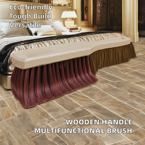 Brosse à poussière multifonctionnelle pour balai de lit avec long manche <span class=keywords><strong>en</strong></span> <span class=keywords><strong>bois</strong></span> Poils de cryptage <span class=keywords><strong>en</strong></span> plastique Manche <span class=keywords><strong>en</strong></span> <span class=keywords><strong>bois</strong></span> <span class=keywords><strong>massif</strong></span> Outil de nettoyage de la poussière - Product Image 3