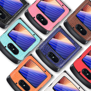 Funda de piel sintética de lujo con patrón de cocodrilo para <span class=keywords><strong>Motorola</strong></span> <span class=keywords><strong>Moto</strong></span> <span class=keywords><strong>Razr</strong></span> 5G <span class=keywords><strong>2020</strong></span> - Product Image 5