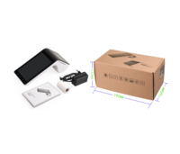 Terminal POS Móvil Android 9 4G BT NFC con Lector de Tarjetas Sin Contacto de Doble Pantalla, Impresora de Tickets de 40 mm y Sistema POS