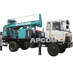 Apcom Mini Gắn Xe tải nước giếng khoan giàn máy và máy nén xe tải để bán - Product Image 3