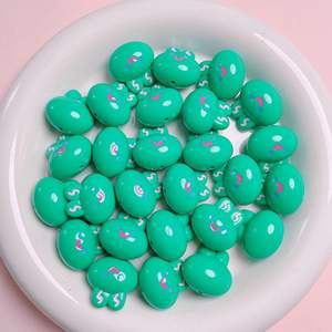 Cuentas de corazón de azúcar de 16MM, Agujero recto, Material DIY hecho a mano, cadena de teléfono móvil, Joyería, abalorios acrílicos - Product Image 6