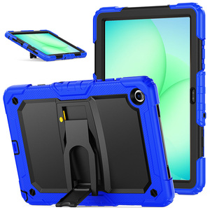 เคสป้องกันแบบไฮบริด SM-X236B SM-X235 SM-X230สำหรับ Samsung Galaxy Tab A11 <span class=keywords><strong>Plus</strong></span> พร้อมขาตั้งดีไซน์ด้านหลังและสายคล้องไหล่ - Product Image 1