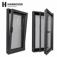 Ventanas Abatibles de Aluminio con Rotura de Puente Térmico, Triple Acristalamiento, Vidrio Low-E, Ahorro Energético, Modernas, para Viviendas