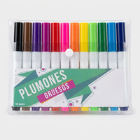Ensemble de stylos à eau lavables 6/10/12 couleurs, marqueurs d'art à pointe large écologiques pour le dessin des enfants