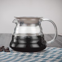 Carafe à café en verre transparent de la gamme Cloud, carafe à café standard, carafe à café à dégoulinement manuel, bouilloire à thé