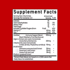 Gomitas de zinc con vitamina C de baya del Saúco, compatibles con antioxidantes y función de salud inmunológica, caramelos de goma - Product Image 6