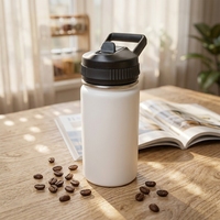 Gourde isotherme en acier inoxydable Jiahe 350 ml, avec logo personnalisé, pour enfants, sans BPA, à large ouverture.