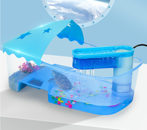 Hete Aanbieding Groothandel Rechthoekige Draagbare Schildpadbak Ecologisch Vriendelijke Transparante Kunststof Reptielen Terrarium Behuizing Schildpad 1L - Product Image 5