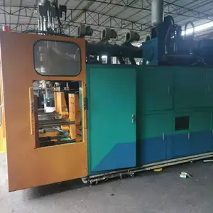 used 10L blowing molding machine with 100 point wall thickness controller,single head,double station