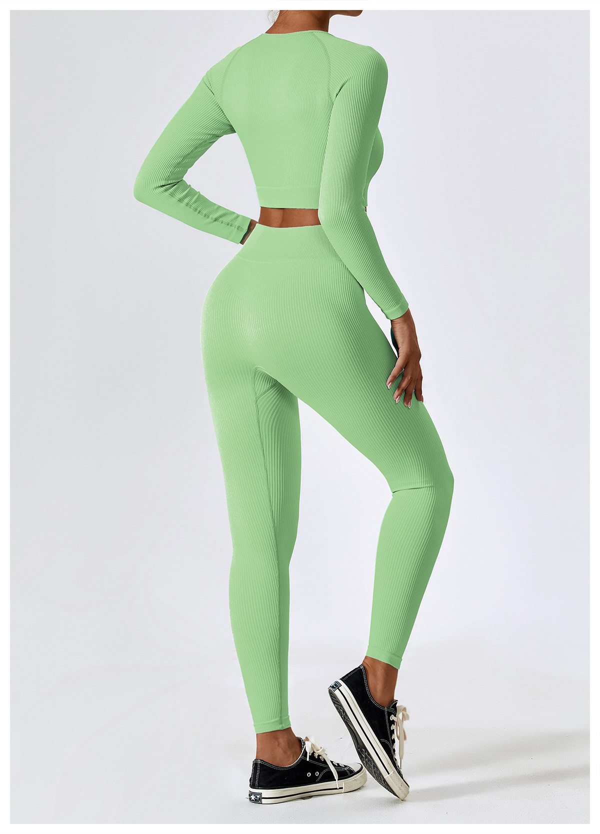 ensemble chemise verte