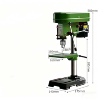 Perceuse d'établi électrique compacte 220V à vitesse réglable ZJ4113 pour le perçage de perles en bois, perceuse à brancher 220V