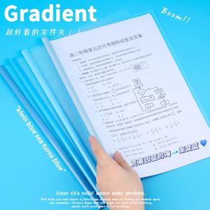 Vente en gros A4 plastique transparent couverture de rapport barre coulissante barre vertébrale d'affaires <span class=keywords><strong>présentation</strong></span> dossier de fichiers - Product Image 3