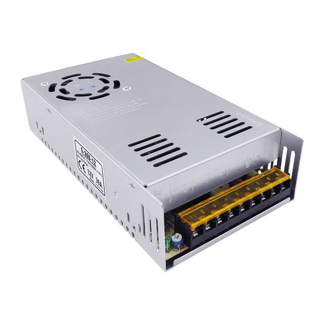 MEANWELL S-360-12 15W-600W SMPS Power Supply 3.3v 5v 12v 24v 36v 48v AC Switching Power Supply 5A 10A 15A 20A 30A