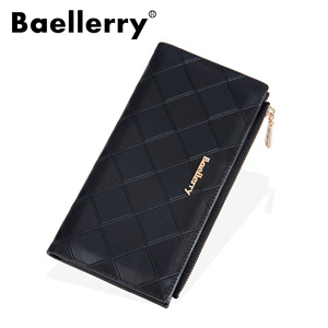 กระเป๋าสตางค์ใบยาวสำหรับผู้หญิง Baellerry สีพื้น ซิปอเนกประสงค์ ใส่เหรียญ ใช้ได้ทุกวัน - Product Image 5
