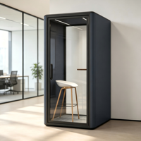 Mini cabine téléphonique insonorisée mobile pour bureau, villa, salon, hôpital, centre commercial, réunions vidéo