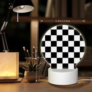 Veilleuse ronde en acrylique personnalisée/en gros, veilleuse tactile ronde en acrylique avec câble USB, 3 couleurs réglables pour la chambre - Product Image 2