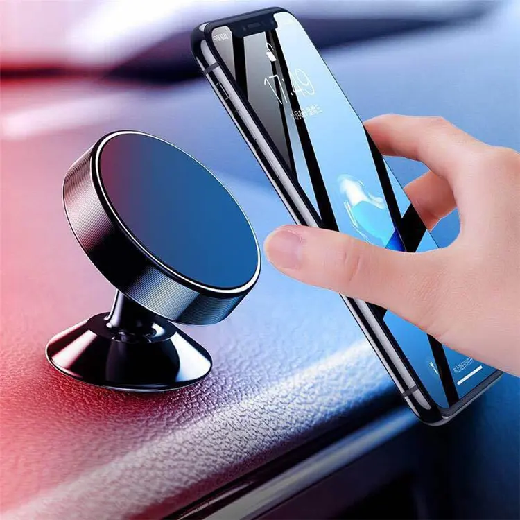 Amazon Hot Selling 360 Degree Rotating Magnetic Mobile Car Holder Sticker Universal Mobile Phone Holder With Retail Box