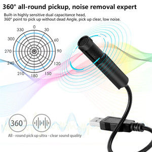 Sf-558 Xách Tay Mini USB Microphone Cho Ghi Âm Cuộc Họp Phòng Thu Máy Tính Xách Tay/PC/<span class=keywords><strong>MSN</strong></span>/Skype Máy Tính Xách Tay Cổ Ngỗng Mic - Product Image 6