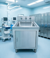 Station de lavage industrielle en acier inoxydable 304, kit capteur/manuel pour vestiaire d'usine de transformation alimentaire
