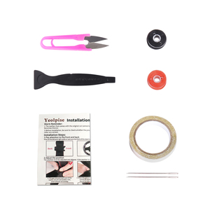 Accesorios interiores cubierta de <span class=keywords><strong>volante</strong></span> de fibra de carbono para <span class=keywords><strong>Toyota</strong></span> 2010 Land Cruiser <span class=keywords><strong>Prius</strong></span> C V 2013 <span class=keywords><strong>Prius</strong></span> Plus - Product Image 4