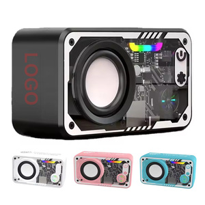 Altavoz Bluetooth Transparente V1 Cool Mecha, Compatible con Tarjeta TF, Música, Luz RGB, Subwoofer de Audio, Altavoz Decorativo de Escritorio para el Hogar - Product Image 6
