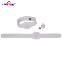 Bracelet en silicone RFID classique 13,56 MHz 1k anti-sabotage pour les prisons et l'accès de sécurité