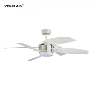 <strong>Best</strong> Low Voltage Smart Chrome LED Lighting <strong>Reversible</strong> <strong>Ceiling</strong> <strong>Fan</strong> with Dimmable Remote Control ABS Blade Material for Hotels - Product Image 2