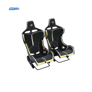 Asientos Negros y Amarillos de Fibra de Carbono Seca de Alta Calidad, Personalizables y Ajustables Manualmente para McLaren MSO Senna - Product Image 1