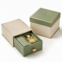 Boîte à parfum élégante avec ruban de tirage et insert moulé pour emballage de parfum de luxe, idéale pour la vente au détail