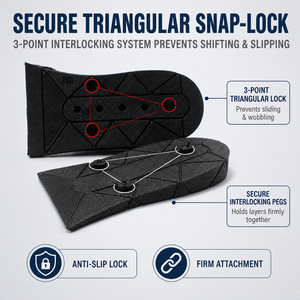 Solette Regolabili con Cuscino d'Aria per Aumentare l'Altezza, Rialzi Impilabili da 6 <span class=keywords><strong>cm</strong></span> per Uomo e Donna - Product Image 6