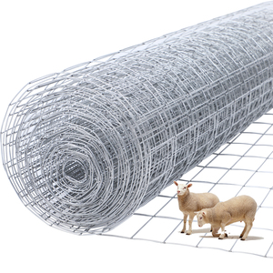 Grillage soudé en acier galvanisé, ouverture de 1/4 pouce, 24 x 50 pieds, matériau de clôture, maille de protection, service de déroulage, modèle USSANXING - Product Image 1