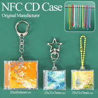 Llavero SUNSHING personalizado de Kpop con NFC, mini CD, DVD, disco de vinilo, estuche transparente, álbum de CD, dije, etiqueta NFC para álbum de música, llavero