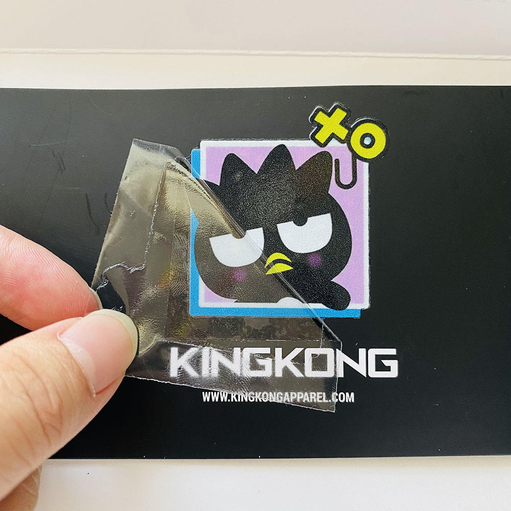 ตัวอย่างสี B ของฉลากทรานสเฟอร์ DTF