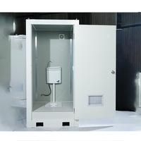 Salle de bains douche design moderne toilette portable préfabriquée à dosette pièce modulaire avec enceinte intégrée toilette portable