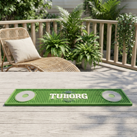 Tapis de bar antidérapant en PVC pour mélange de cocktails, tapis anti-goutte et anti-déversement, essentiel pour les barmans professionnels