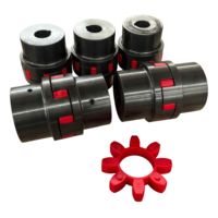 Couplage élastique flexible 45 #   Structure en acier au carbone à mâchoires/charnières, personnalisation OEM prise en charge, vente directe usine
