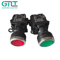 Pièces détachées pour ascenseurs TAYEE Shanghai TAYEE 24V Bouton-poussoir lumineux LA42PD-11 Bouton plat momentané Pièces de rechange pour ascenseurs