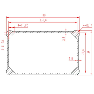 Boîtier en alliage d'aluminium étanche avec bride de montage, boîtier de protection électronique extérieur, boîte de protection de circuit de commande - Product Image 3