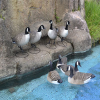 Shero SL-04 Leurre de chasse au canard en ABS durable, silhouette de canard gris flottant, modèle Snow Canada, avec manchon à vent, pour la vente en gros