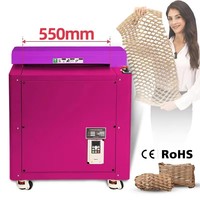 Machine à déchiqueter le papier pour boîtes en carton ondulé de 550 mm, faible MOQ, logo personnalisé, pour emballage de protection rembourré