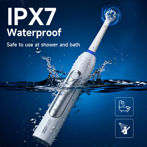 Spazzolino Elettrico Ricaricabile Personalizzato LED IPX7 Impermeabile 3 Modalità di Rotazione 600mAh Sonico Rotante per Uso Quotidiano e Viaggio - Product Image 4