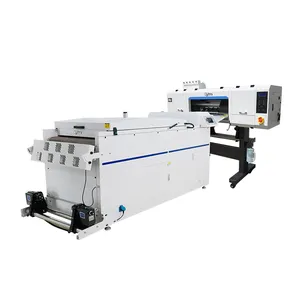 Juego de impresora de inyección de tinta DTF de 600mm, máquina de impresión de camisetas de transferencia de calor, impresora directa a película con 4 cabezales de impresión
