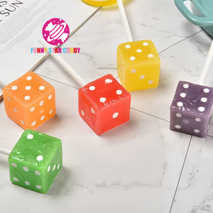 מפעל קוביה מותאם אישית קוביה lollips סיטוני פירותי בטעם פרותי מרובע צורה ממתקים קשה סוכריה - Product Image 5