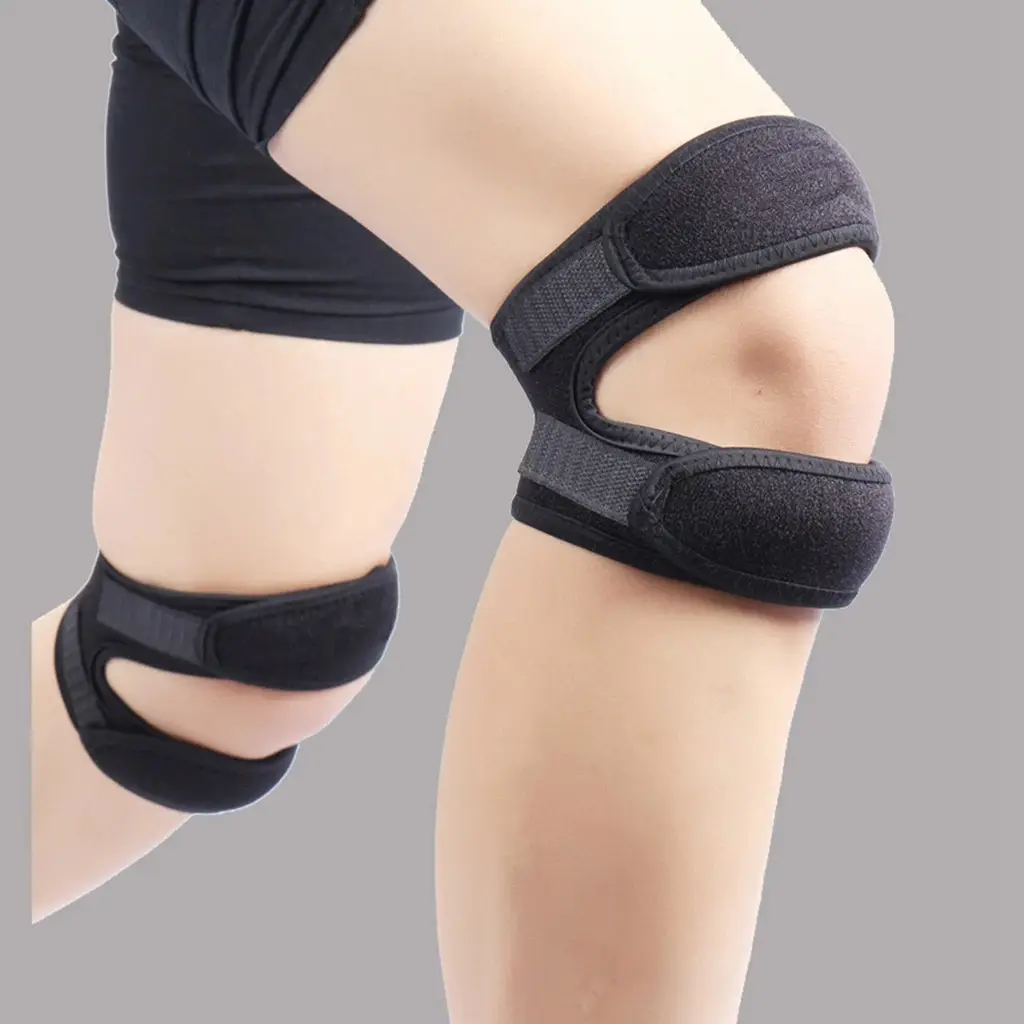 Suporte de joelho de nylon elástico para mangas, joelheiras esportivas de compressão, proteção esportiva para evitar lesões, proteção avançada