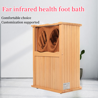 Sauna infrarouge lointain électrique moderne Chorus pour détoxification et beauté, avec panneau de commande informatique, bain de pieds à température constante, modèle canadien