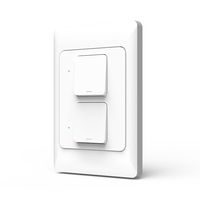 Système domotique intelligent Wifi interrupteur d'éclairage cinétique 1 2 3 Gang Zigbee interrupteur mural intelligent fonctionne avec Alexa Google